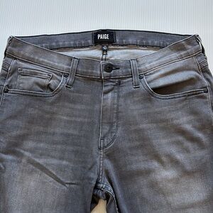 Paige Men's Gray Normandie Straight leg jeans.  Size 33
